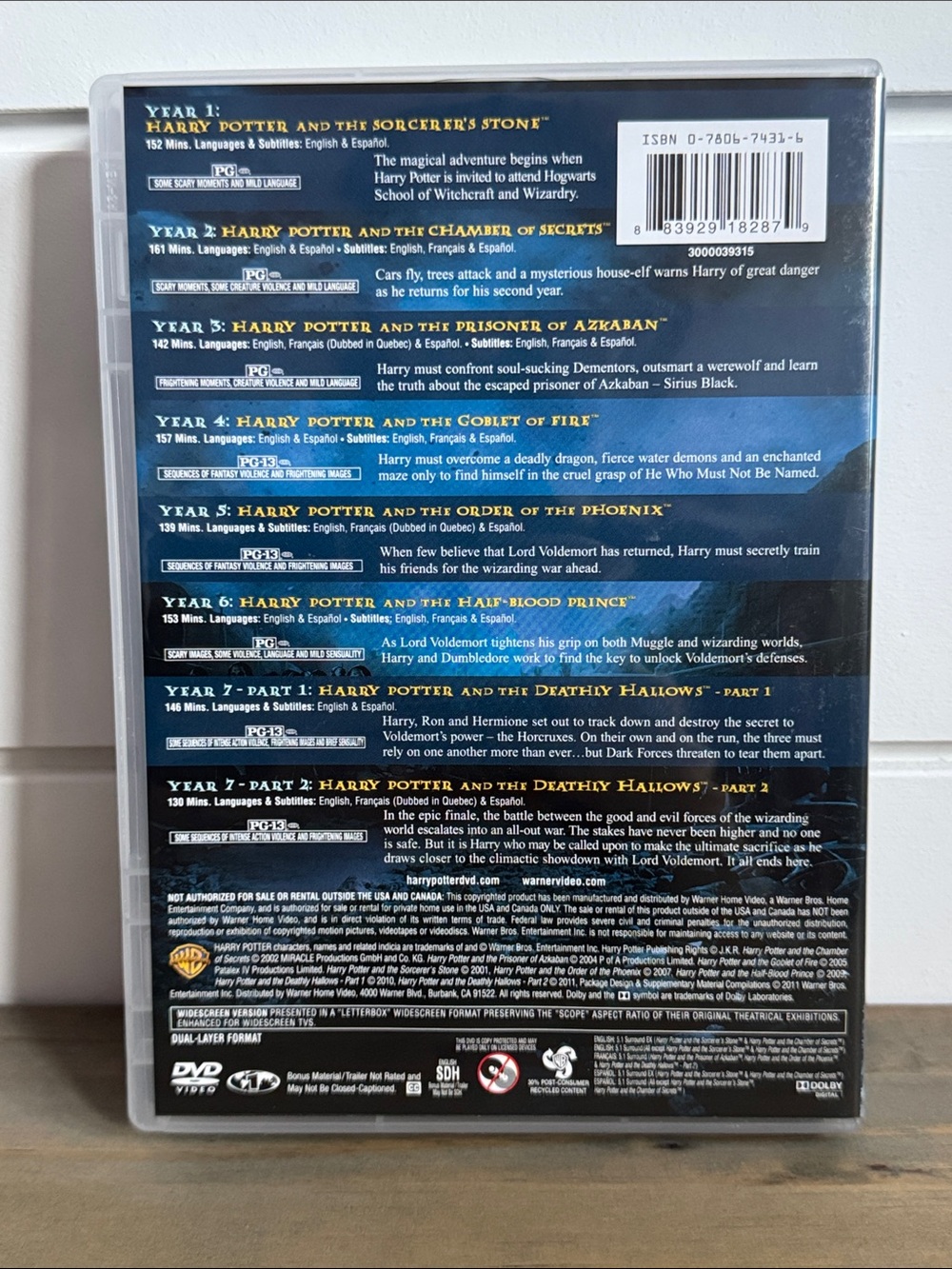 Harry Potter: Complete 8-Film Collection - DVD Set - Picture 7 of 16